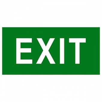 Знак безопасности NPU-2714.E51 EXIT a10856 белый Свет